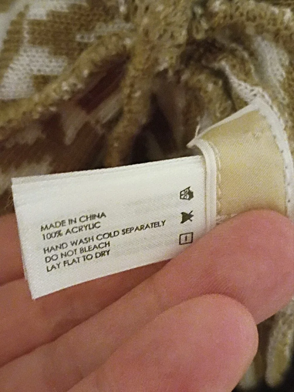 NMichael Kors Womens White & Tan MK Logo Knit Beanie